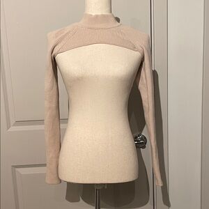 Abercrombie & Fitch Beige Cropped Shoulder Bolero